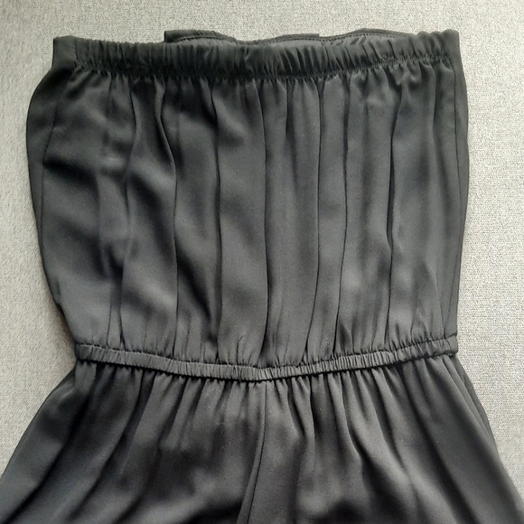 Woman Romper, Black Shoulderless, Medium - Picture 2 of 3